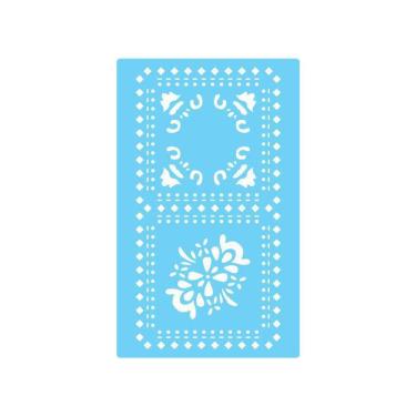 Imagem de Stencil De Parede Tamako Ladrilho - 55 X 90Cm - Ref 450