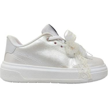 Imagem de Tenis Infantil Menina Casual Dia Dia Passeio Escola Street Urban Style Com Detalhe Em Laço E Pérolas Pampilli 736.106