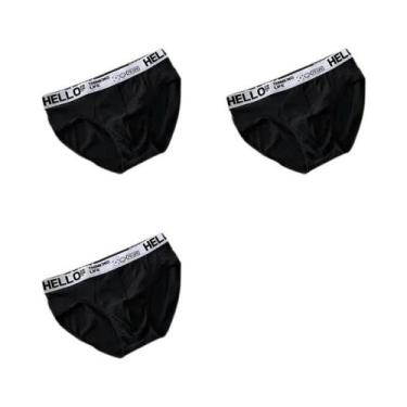 Imagem de Cuecas Masculinas Respiráveis De Tamanho Grande, 3 Peças, Boxers Macio