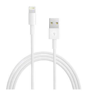Imagem de Cabo Carregador Branco USB A Lightning Econômico Confiável Garantido