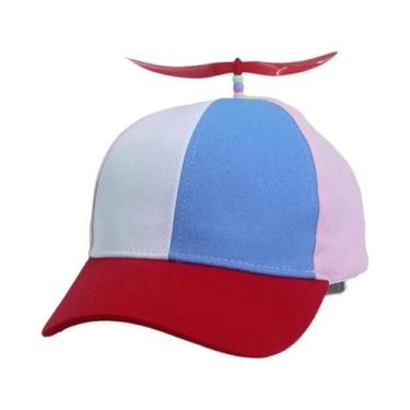 Imagem de Boné Snapback Com Hélice De Helicóptero E Libélula Arco-Íris, Boné Div