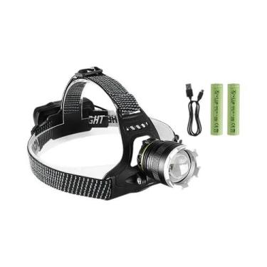 Imagem de Lanterna De Cabeça Ultra Potente 3000000LM XHP390 Com Sensor IR E Alca