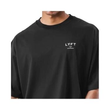 Imagem de Camiseta Masculina De Algodão Oversized Para Corrida, Academia, Treina