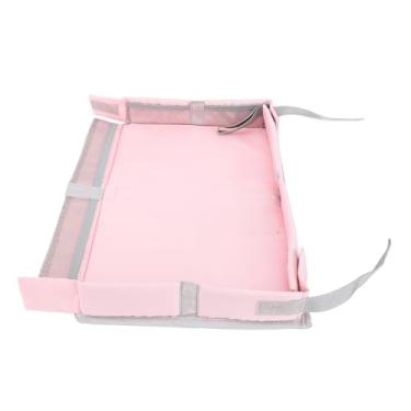 Imagem de ZJchao Organizador de Bandeja de Viagem Dobrável Capa de Mesa de Trem de Avião Portátil para Crianças e Adultos, Bandeja de Entretenimento Multifuncional para Brinquedos e Livros, Material de (Rosa)