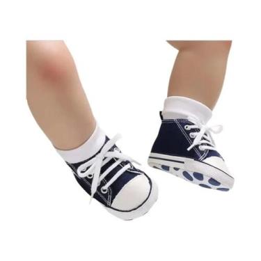 Imagem de Tênis Clássico Unissex Para Bebês Em Lona, Solas Macias Antiderrapante