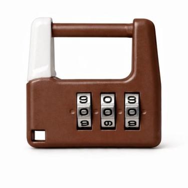 Imagem de Cadeado com Senha Numérica Sem Chave Compacto para Mochilas Bolsas e A