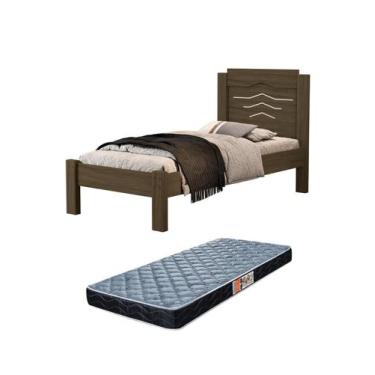 Imagem de Cama Solteiro Com Colchão D20 Sofia Para Quarto Tradicional Estilo Cla