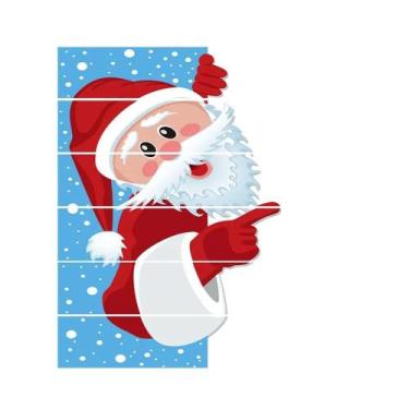 Imagem de Pano De Fundo Para Escada De Natal 6 Peças Decoração De Natal Papai No