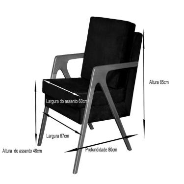 Imagem de Poltrona Decorativa Mona Luxo Dora Bela Cor 0119