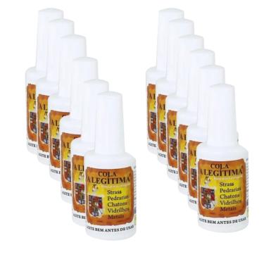 Imagem de Kit C/ 12 Colas A Legítima Bijuterias Strass Artesanato 20ml