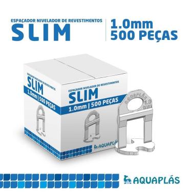 Imagem de Nivelador Espaçador Para Porcelanato, Pisos E Revestimentos Linha Slim 1,0mm Aquaplas - Pacote 500 Peças