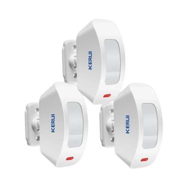 Imagem de Sensor De Movimento Infravermelho PIR Sem Fio Para Sistemas De Alarme 