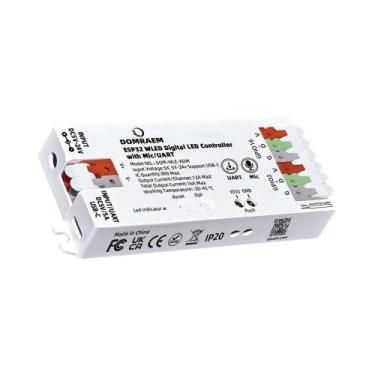 Imagem de Controlador De LED Endereçável ESP32 WLED USB-C Com Música, Microfone,