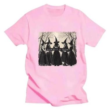 Imagem de Camisetas Esportivas Com Estampa De Bruxa Na Floresta Para Meninas, Pr