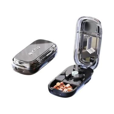 Imagem de Cortador E Divisor De Comprimidos Grande E Pequeno Com Compartimento D