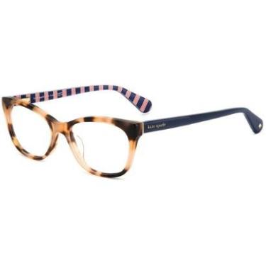 Imagem de Armação de Óculos Kate Spade Posi Sx7 - Marrom Havana 51-Feminino