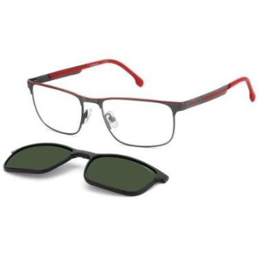Imagem de Armação de Óculos Clip On Carrera Ca 8921/C Blx - Cinza Fosco 56-Masculino