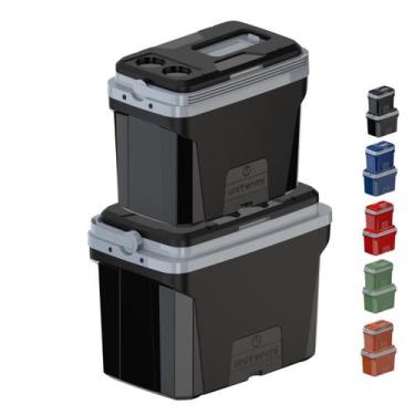 Imagem de Kit Caixa Termica Cooler Unitermi Jurere 20L e 36L Alça Reforçada Port