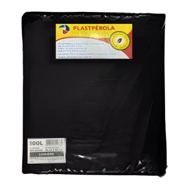 Imagem de Sacos Plasticos Lumiere Pretos 100 Litros Plastperola, Preto