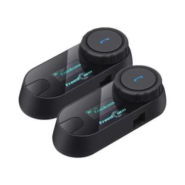 Imagem de Intercomunicador Bluetooth Para Motocicleta, Headset Sem Fio, Comunica