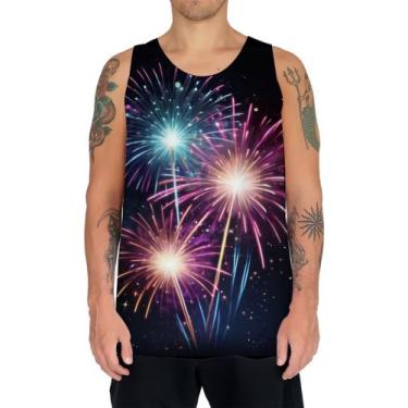 Imagem de Camiseta Regata Fogos de Artifício Rojões Ano Novo 3 - Kasubeck Store,