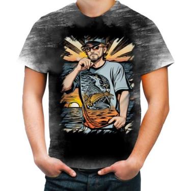 Imagem de Camiseta Desgaste Pesca Esportiva Pôr do Sol Peixes 10 - Kasubeck Stor