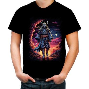 Imagem de Camiseta Colorida Samurai Ronin Sunset Sem Mestre 1 - Kasubeck Store®,