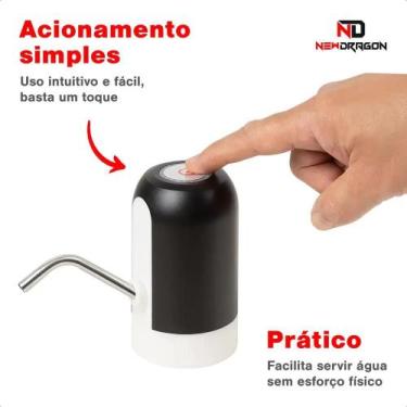 Imagem de Bomba Elétrica Newdragon 20L Modelo ND-57-2 Portátil p/ Galã - Congrat