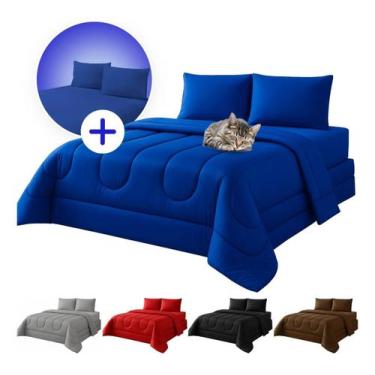 Imagem de Kit Edredom Queen Dubai Jogo De Lençol Queen 3 Peças - Tati Enxovais, 