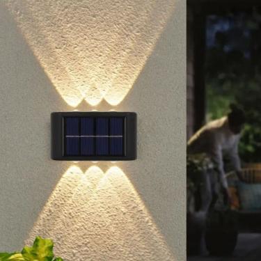 Imagem de Luz Solar de Parede 6LED para Iluminação Externa com Carregamento Automático à Prova D'...