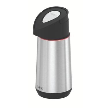 Imagem de Garrafa Térmica Exata 61641120 para Conservar Bebidas em Aço Inox e Ampola de Vidro com Alça Embutida Uso Diário Inox