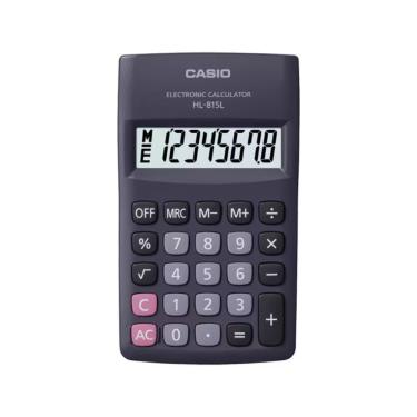 Imagem de Calculadora De Bolso 8 Dígitos Preta - Hl-815l-bk