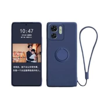 Imagem de Capa De Silicone Líquido TPU Com Suporte De Anel Para MOTO EDGE 60 pro
