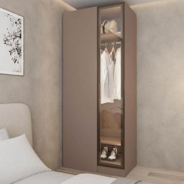 Imagem de Guarda Roupa Modulado 100% Mdf de Canto Linear Reflecta Orion Cabecasa
