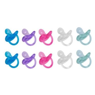 Imagem de Combo 10 chupetas de silicone ortodôntica fase 2 Pote 0125 - Pepeta, S