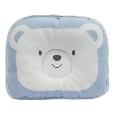 Imagem de Travesseiro Para Bebê Anatômico Ursinho Azul - Buba
