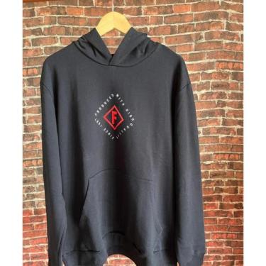 Imagem de Moletom Masculino Com Capuz Forum Original, Com logo, Estampado, Quent