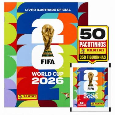 Imagem de Kit Álbum de Figurinhas Capa Dura + 350 Figurinhas Copa do Mundo FIFA 