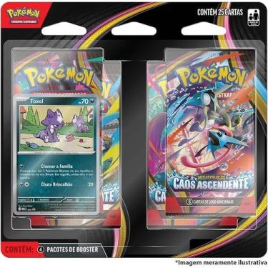 Imagem de Pokemon TCG Mega Evolucao Caos Ascendente 4 Pack Blister