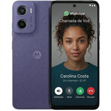 Imagem de Smartphone Motorola Moto E15 64GB 2GB RAM Tela Grande Bateria Longa Du