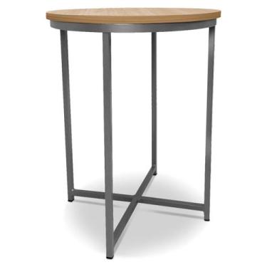Imagem de Mesa De Canto Alta Gana - Prata/Jade - Genus Móveis, Prata/Jade