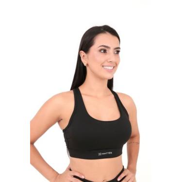 Imagem de Top Feminino Flow Monttês Poliamida, Preto, GG