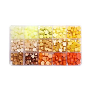 Imagem de Conjunto De Contas De Cera Retrô Para Selos, Com 10-15 Compartimentos,
