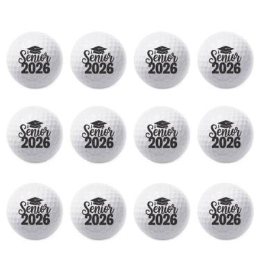 Imagem de Bolas de Golfe TeesAndTankYou Senior 2026 Pacote com 12