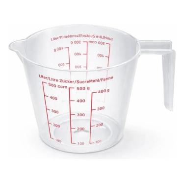 Imagem de Jarra Medidora Plástica 500ml Transparente Cozinha - Gift