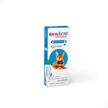 Imagem de Antipulgas Bravecto Transdermal Gatos 2,8 a 6,25 kg 250 mg Medida:250m