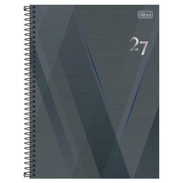 Imagem de Agenda Executiva Espiral Spot 2027 200 Folhas Cinza Claro - Tilibra - 