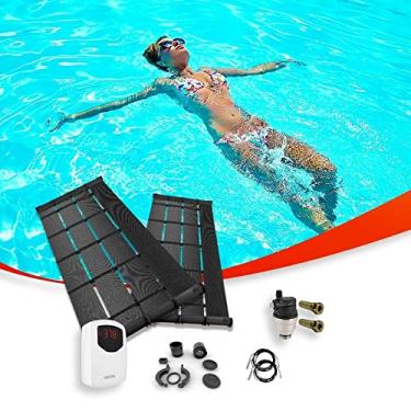 Imagem de Kit Aquecedor Solar para Piscinas de até 21m² ou 28 mil litros TekSol com Controlador de Temperatura Bivolt