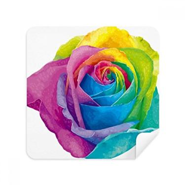 Imagem de Rainbow Gay Flor lésbica LGBT pano limpador de tela tecido de camurça pacote com 2