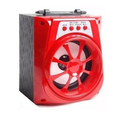 Imagem de Caixa de Som Portátil Bluetooth Mp3 USB Radio Fm Auxiliar 8W
